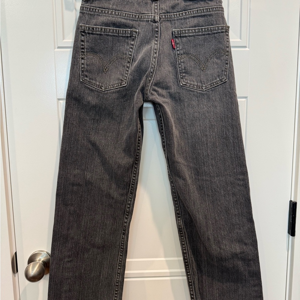 Levi's Kids Black Straight Jeans
